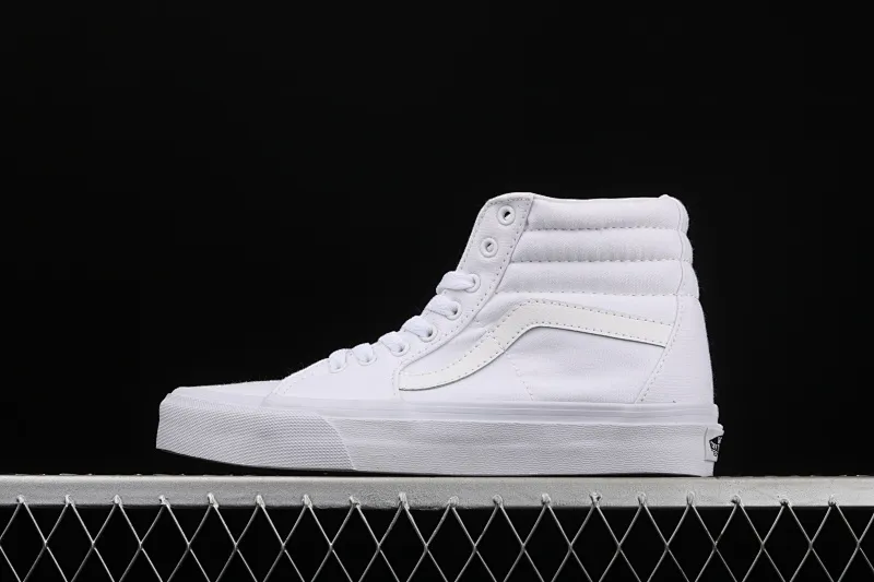 All categories Vans Vans series Vans Hi Vans high-top Vans Sk8-Hi Vans all-white canvas upper high-top sneakers VN0A2Z5Y5GX